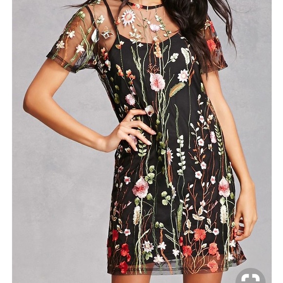 boohoo floral shift dress